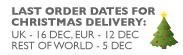 Last order dates for Christmas delivery