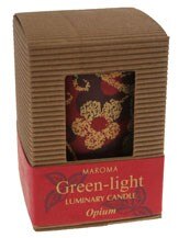 Himalaya Maroma GreenLight Luminary Candle  Opium