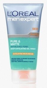 L'Oreal Men Expert Pure & Matte Deep Exfoliating Gel Wash 150ml