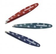 Tweezerman Mini Oval Slant Tweezer - Snowflakes Assorted Colours