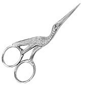 Tweezerman Stork Scissors Nickel Plated