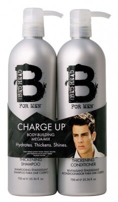 TIGI Bed Head for Men Charge Up Tween Shampoo & Conditioner 2x750ml