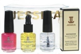 feelunique.com  Jessica Restoration Homecare Kit with Nail Colour 128 Raspberry