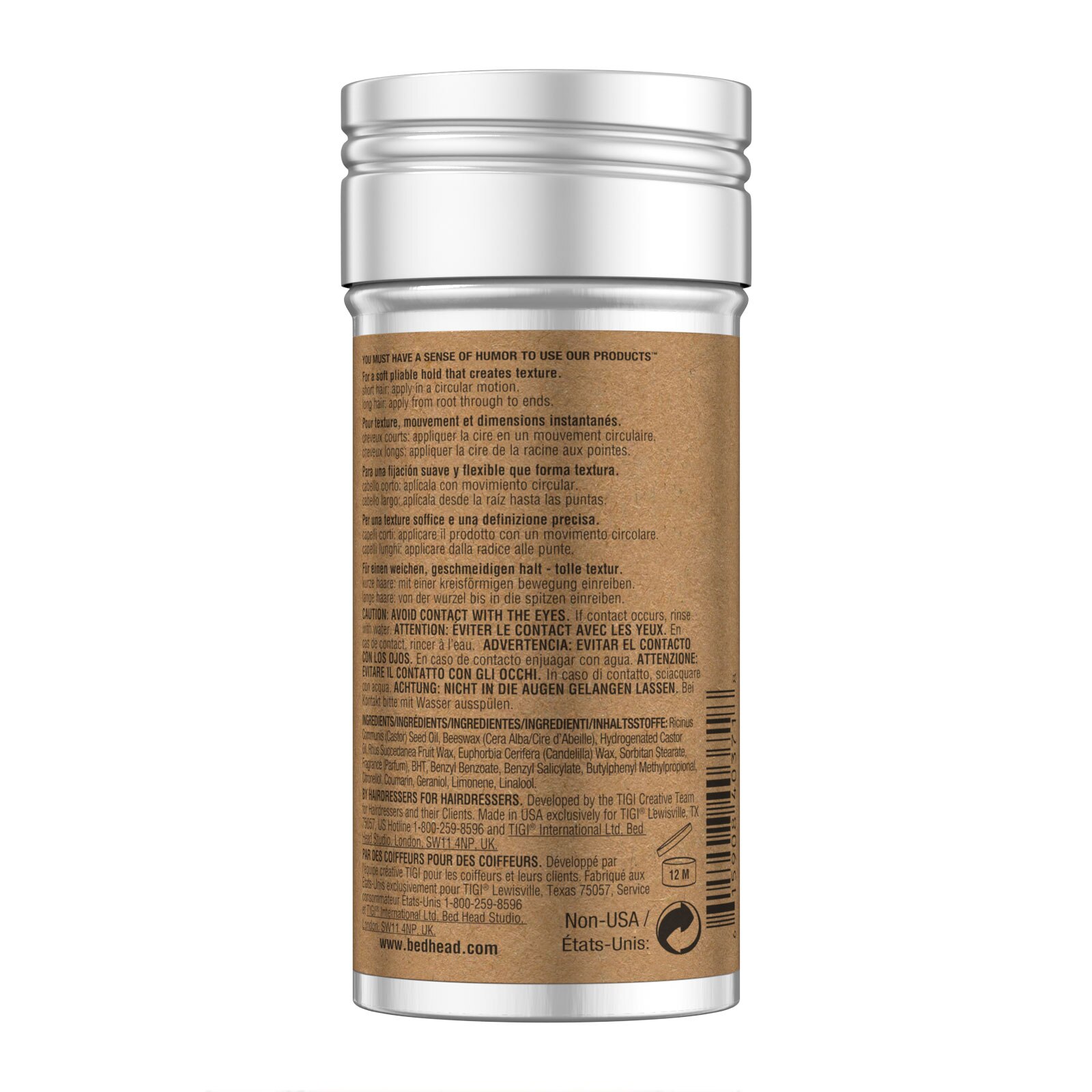 Bed Head for Men by Tigi Mens Hair Wax Stick for Strong Hold 73g